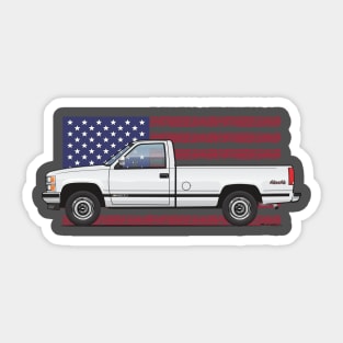 Flag LWB White Sticker